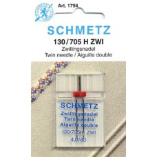Dubultās adatas Schmetz 130/705 H ZWI 4.0 № 80 sadzīves