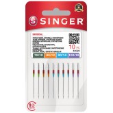 Universālās adatas Singer  № 70-80-90-100 10gab.